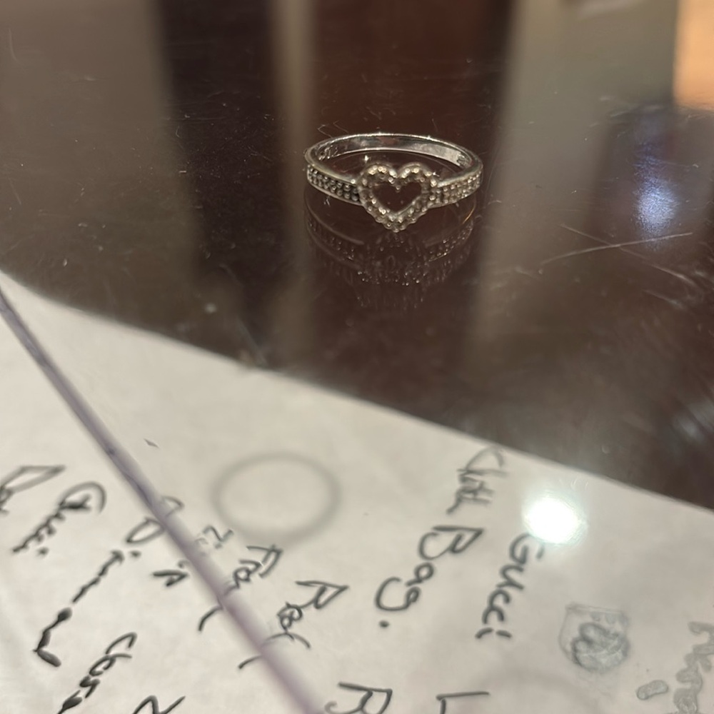 10k white gold ring